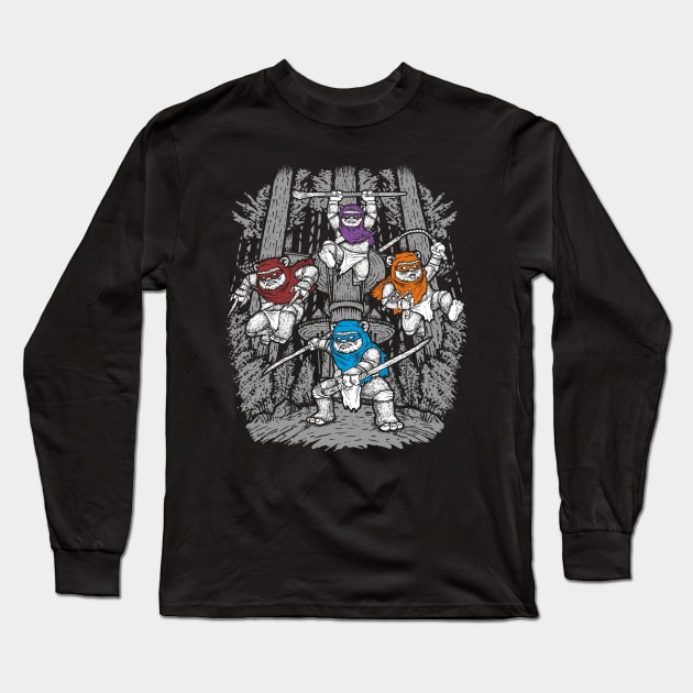 The Ninja Savages Long Sleeve T-Shirt by Andriu